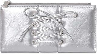 Leather Wallet - Elegant women's genuine leather bifold wallet with RFID protection, multiple card slots, and coin pocket for secure daily organization and stylish modern accessory appeal. (Option 17)