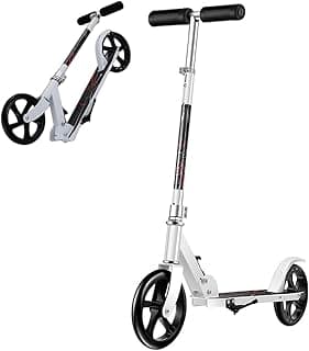 Kick Scooter, Foldable Scooter with 3 Adjustment Levels Handlebar, Aluminum Alloy, mobility scooter with Anti-skid wear-resistant wheel, Bearing capacity 150kg