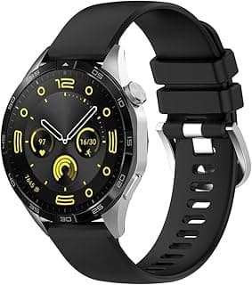 استراب متوافق مع هواوي WATCH GT 5 Pro 42mm/GT 5 41mm/Huawei Watch GT5 Pro 42mm/GT4 41mm/Garmin Venu 3S/Forerunner 265S، سوار سيليكون ملون بديل، أحزمة معصم للرجال والنساء
