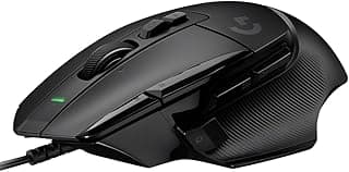 ماوس العاب سلكي G502 X من لوجيتك بمفاتيح اساسية ميكانيكية ضوئية وتقنية لايت فورس هايبرد ومستشعر العاب هيرو 25K متوافق مع الكمبيوتر/ماك/ويندوز - اسود