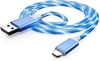 USB to Type-C Fast Charging Cable LED Glow 1M 2.4A | Dynamic Light Flow Effect, Data Transfer, CE Certified, Samsung & Chomi, Day & Night Use