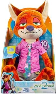 Zootropolis 2 Plush Toy Nick Wilde 14 Inch 10+ Sounds and Phrases Plush Toy for Kids and Preschoolers, Suitable for Ages 3+