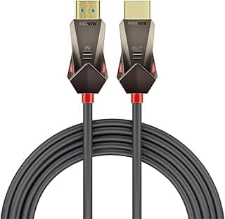 كابل HDMI 2.0، يدعم 4K@60Hz، كابل أحادي الاتجاه، دعم فيديو 3D، نطاق ترددي 18Gbps، إيثرنت، كابل ألياف بصرية 15 متر وموصلات مطلية بالذهب للابتوب، الشاشات، ProLink4K60-15M