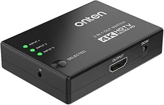 محول تلفزيون من نوع 3 في 1 بـ 3 منافذ HDMI CS341 من اونتين