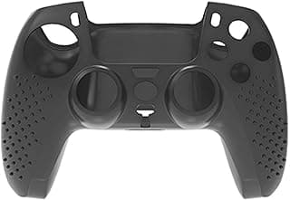 PS5 Controller Skin, Non-Slip and Comfortable Silicone Protective Cover, Suitable for Playstation 5 DualSense Wireless Controller Accessories, dust-Proof and Durable PS5 Silicone Cover (Black)