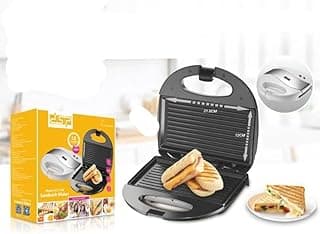 DSP Electric Sandwich Maker 750W Plastic Body + Stainless Steel Plate Power and Lights Ready Non Stick Coating KC1159