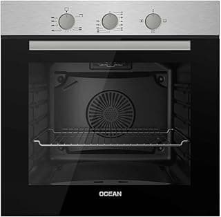 فرن غاز بلت إن من Ocean، 60 سم، 69 لتر، ستانلس ستيل، مع شواية، OOGR 65 IFSV
