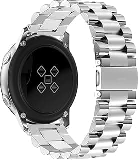 Stainless Steel Metal Replacement Bracelet for Amazfit Pop 3S Smartwatch 22mm, Durable Band - silver