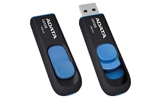 فلاش ميموري USB 3.1 بسعة 64 جيجا UV128 بلون أسود / أزرق من ايه داتا