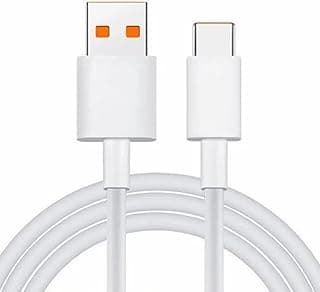 كابل USB Type C شحن سريع وتيربو 120 واط (6-10) أمبير ماكس عداد سرعة عند الشحن ، متوافق مع شاومي متوافق مع ريدمي متوافق مع بوكو ، يدعم نقل البيانات - 1 متر