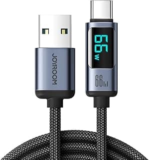 كابل USB من جوي روم بطول 1.2 متر نوع سي متوافق مع الهواتف الذكية والأجهزة اللوحية وأجهزة الكمبيوتر المحمولة
