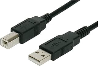 كابل طابعة ذكر USB 2.0 من نوع ايه الى بي كيندكس مزود بسلك طوله 2 متر - اسود موديل KX 2344