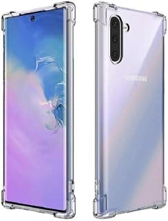 Clear Case Compatible with Samsung Galaxy Note 10 Clear Case Four Corners Full Body Protection TPU Anti-Yellow Phone Cover - Clear
