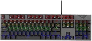 كيبورد ميكانيكي كامل AIKUN GX5800 – مفاتيح MX Blue لاستجابة لمسية، إضاءة خلفية RGB، مفاتيح متينة - أسود