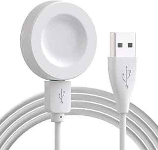 قاعدة شحن لاسلكية بديلة لهواوي جي تي 2 برو وجي اي سي وساعة 3 هواوي ووتش رانر شاحن USB 100 سم - ابيض