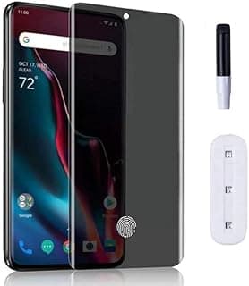 زجاج مقسى | واقي شاشة خصوصية منحني UV لهاتف سامسونج Galaxy S24 Plus | تغطية كاملة للشاشة/مضاد للتجسس/HD/سهل التركيب | يدعم البصمة/صلابة 9H