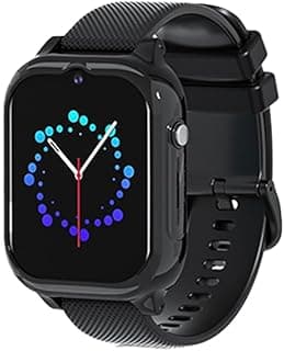 ساعة ذكية للأطفال GW29 4G – شاشة 1.83 بوصة HD، مكالمات فيديو وصوت، تتبع GPS، مقاومة للماء IP67، بطارية 600 مللي أمبير (أسود)