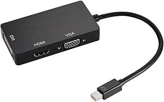 محول Mini Display Port DP إلى HDMI VGA DVI لجهاز مايكروسوفت سيرفس برو 1 2 3 4