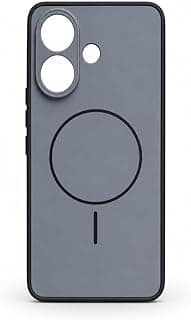 Slim Matte Silicone Case for INFINIX SMART 10 Magnetic Ring Design (Not Support Wireless Charging), Shockproof Anti-Scratch Protective Cover with Camera Protection (Black)