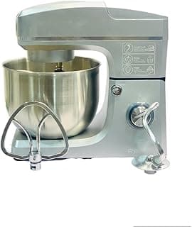 Rafal Stand Mixer, 7 Liter, 1500 Watt, Silver - RA0537