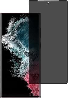 واقي شاشة خصوصية من جوريلا شوب لهاتف Galaxy S22 Ultra - واقي شاشة زجاجي مقوى 9H مضاد للتجسس وعالي الدقة لهاتف سامسونج Galaxy S22 Ultra 5G 6.8 بوصة تغطية كاملة