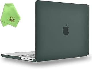 UESWILL Compatible with 2021 2023 MacBook Pro 16 inch Case Cover Model A2485 A2780 A2991, with M1 M2 M3 Pro/Max chip, Smooth Matte Hard Shell Case, Midnight Green