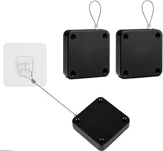 Automatic Door Closer，Punch-Free Automatic Sensor Door Closer Residential Commercial Auto Door Closer for Internal, Home, Bathroom, Bedroom, Studyroom, Office, etc. (2pack, Black)