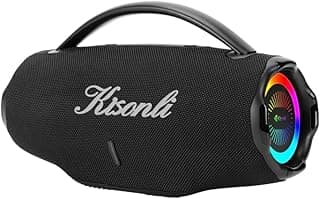 K15 Portable Bluetooth Speaker 75W – RGB Lights, 6000mAh Battery, Type-C, FM/TF/AUX/TWS – Powerful Bass Wireless Speaker