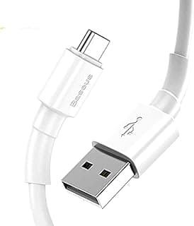 Type C Fast Charger for Samsung Galaxy S10 Lite with Powerful Output 3A Cable (1m - White)