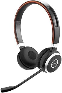 سماعة رأس Evolve 65 SE لاسلكية ستيريو بلوتوث مع ميكروفون بخاصية إلغاء الضوضاء وبطارية طويلة الأمد - معتمدة لمنصات التواصل - أسود