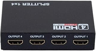 موزع HDMI مدخل واحد و4 مخارج مع ادابتور طاقة
