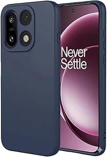 Liquid Silicone Case Compatible with OnePlus 15, Full Camera Protection with Soft Microfiber Lining, Durable Shockproof Anti-Scratch Cover (Navy)