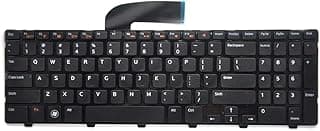 Replacement Keyboard for Dell N5110 Laptop, Black, QWERTY Layout, with Numeric Keypad
