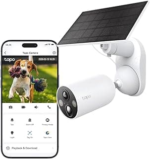 طقم كاميرا مراقبة 2K 4MP QHD بالطاقة الشمسية مع بطارية قابلة لإعادة الشحن ولوحة شمسية، داخلي وخارجي، رؤية ليلية ملونة، كشف ذكاء اصطناعي C425 KIT