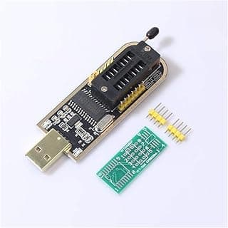 وحدة مبرمج USB من ايدوينو، رقاقة شعلة 24 ايبروم بيوس LCD كاتب 25 SPI فلاش USB إلى TTL 5 فولت-3.3 فولت، موديل CH341A