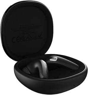 سماعات FlyBuds4 لاسلكية بالكامل مع خاصية إلغاء الضوضاء النشطة 40dB، وقت تشغيل 30 ساعة، بلوتوث 5.3، 4 ميكروفون ENC لمكالمات واضحة، شحن سريع، مقاومة للماء IPX5، تصميم مريح – أسود