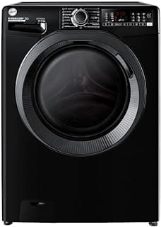Washing Machine Fully Automatic 9 Kg With 5 Kg Dryer Inverter-1400 RPM- Steam Function- WIFI- KG Mode- Active Wash- Rapid Wash- Drum Clean- ItalianTechnology- Black H3DPS495TAMBBELA