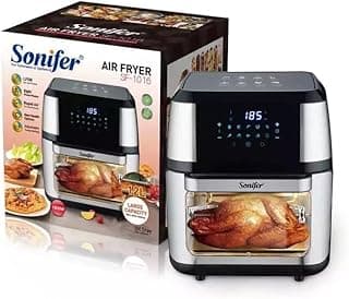 SF-1016 12L AIR FRYER AC220-240V 50-60Hz 1800W - Black and silver