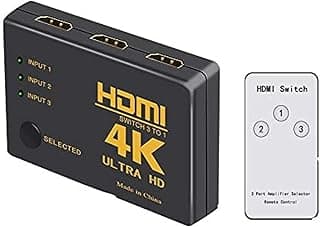 موزع HDMI عدد 3 منفذ 4K 2K لجهاز DVD و HDTV و Xbox
