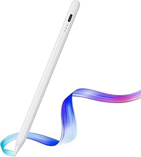 Upgraded Capacitive Active Stylus Pen | Magnetic Pencil with Palm Rejection, Tilt Function,High Sensitivity | Compatible with iOS, Android, Windows Smart Phone, Tablet and Ipad, White