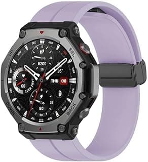 سوار ساعة سيليكون 22mm بمشبك مغناطيسي متوافق مع سامسونج Galaxy Watch 3 45mm / Gear S3 / هواوي GT3 46mm / GT2E / GT2 Pro / Amazfit / GTR3
