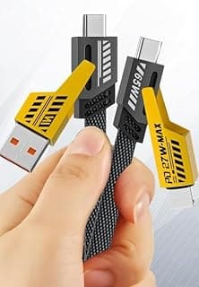 Type-C USB Cable,up to 100W Fast Charging, 48-Spindle Braided, Zinc Alloy, 1.2M, Data Transfer 480Mbps, Compatible with Digital Devices ((4in1) fast charging)