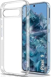 Case Compatible with Google Pixel 9 Pro Case Crystal Clear Soft TPU Gel Case Flexible Silicone Anti-Scratch Camera Protection Transparent TPU Cover - Clear