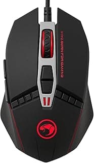 ماوس ألعاب سلكي M112S بمنفذ USB، ماوس بدقة 4000 نقطة لكل بوصة، ماوس مصمم بـ 7 أزرار قابلة للبرمجة وإضاءة خلفية من 7 ألوان