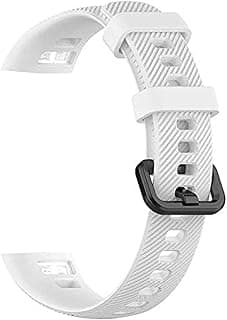 حزام معصم سيليكون بديل لساعة هواوي Honor Band 4/Band 5 - أبيض