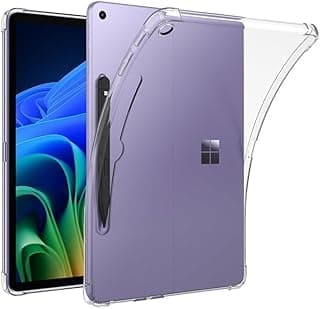 Clear Case for Microsoft Surface Pro 12 Inch 2025 Tablet, Flexible TPU Shockproof Cover with Airbag for Windows 11 Tablet, Lightweight