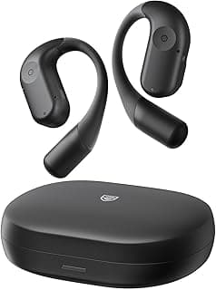 ChatFree Open-Ear Headphones, Bluetooth 5.3 Wireless Earbuds with Earhook, Ultra-Comfort, Deep Bass, Dual MIC, AI Noise Cancellation Earphones, Custom EQ, Multipoint Connection, 32H, APP