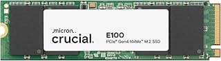 قرص صلب CT1000E100SSD8 داخلي E100 بسعة 1 تيرابايت M.2 NVMe بمنفذ PCIe الجيل الرابع بسرعة تصل إلى 5000 ميجابايت/ثانية متوافق مع اللاب توب وأجهزة الكمبيوتر المكتبية
