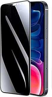 For iphone 12 pro privacy full glass screen protector - black