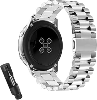 22mm Stainless Steel Metal Bracelet Compatible with Xiaomi Watch S4 S3 S1 Pro Mi Watch Smartwatch Durable Replacement Strap Silver Finish